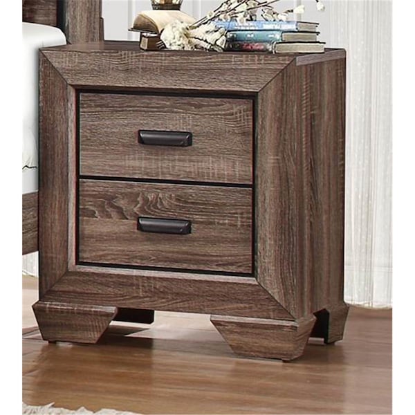 Home Elegance Beechnut Collection Night Stand- Light Elm - 23.5 X 16.5 X 26.75 In. 1904-4 - main